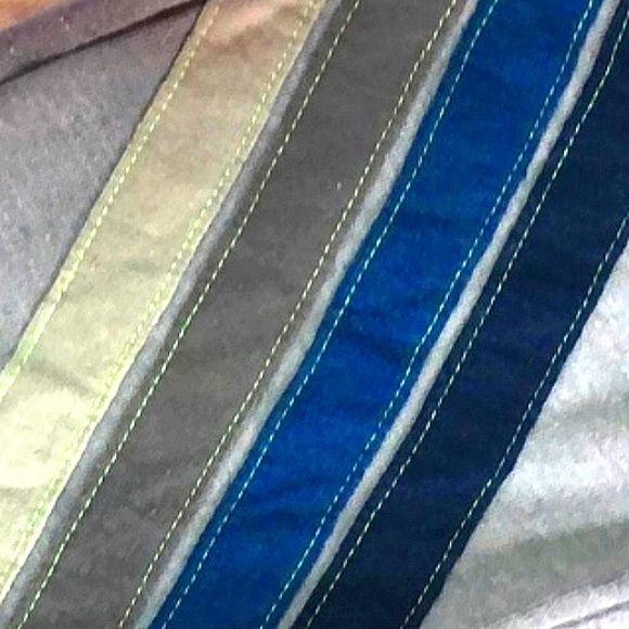 🐨 Aviator Nation Gray Striped Drawstring Sweatpants Juniors L - Picture 9 of 13